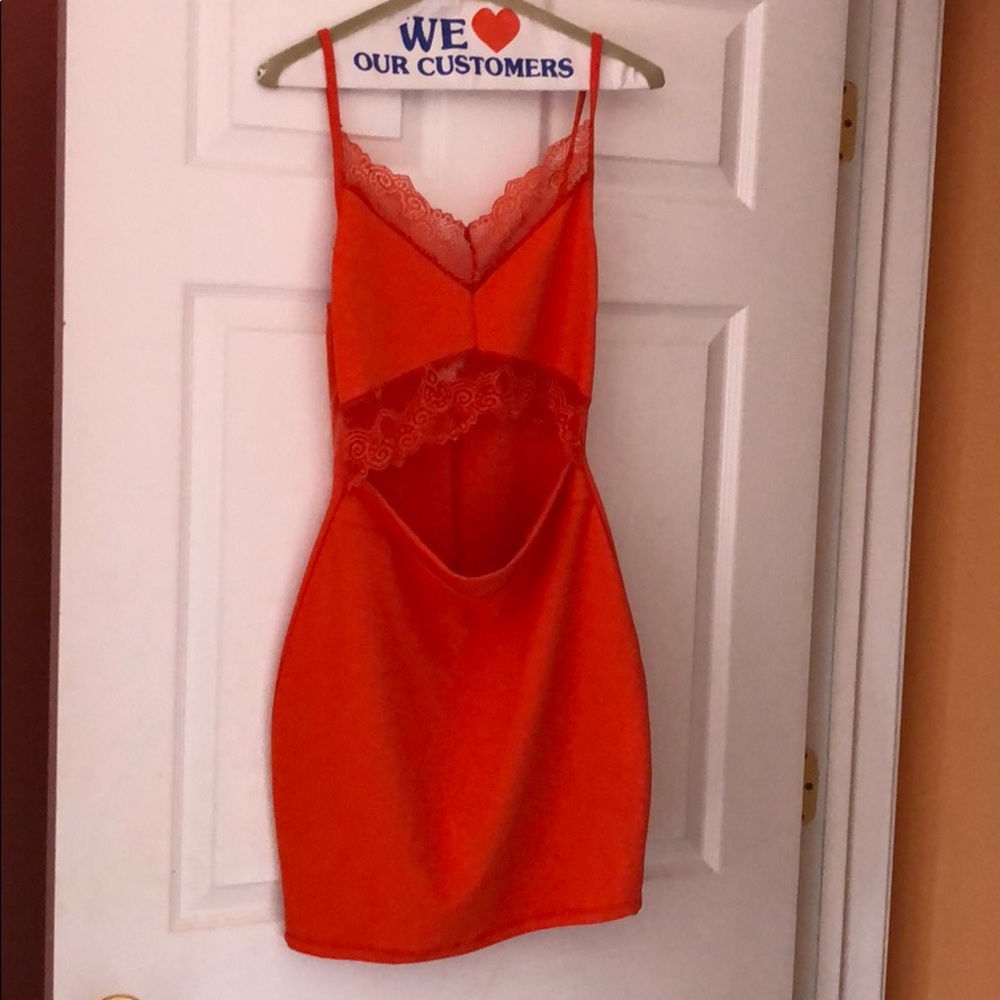 Orange mini  dress